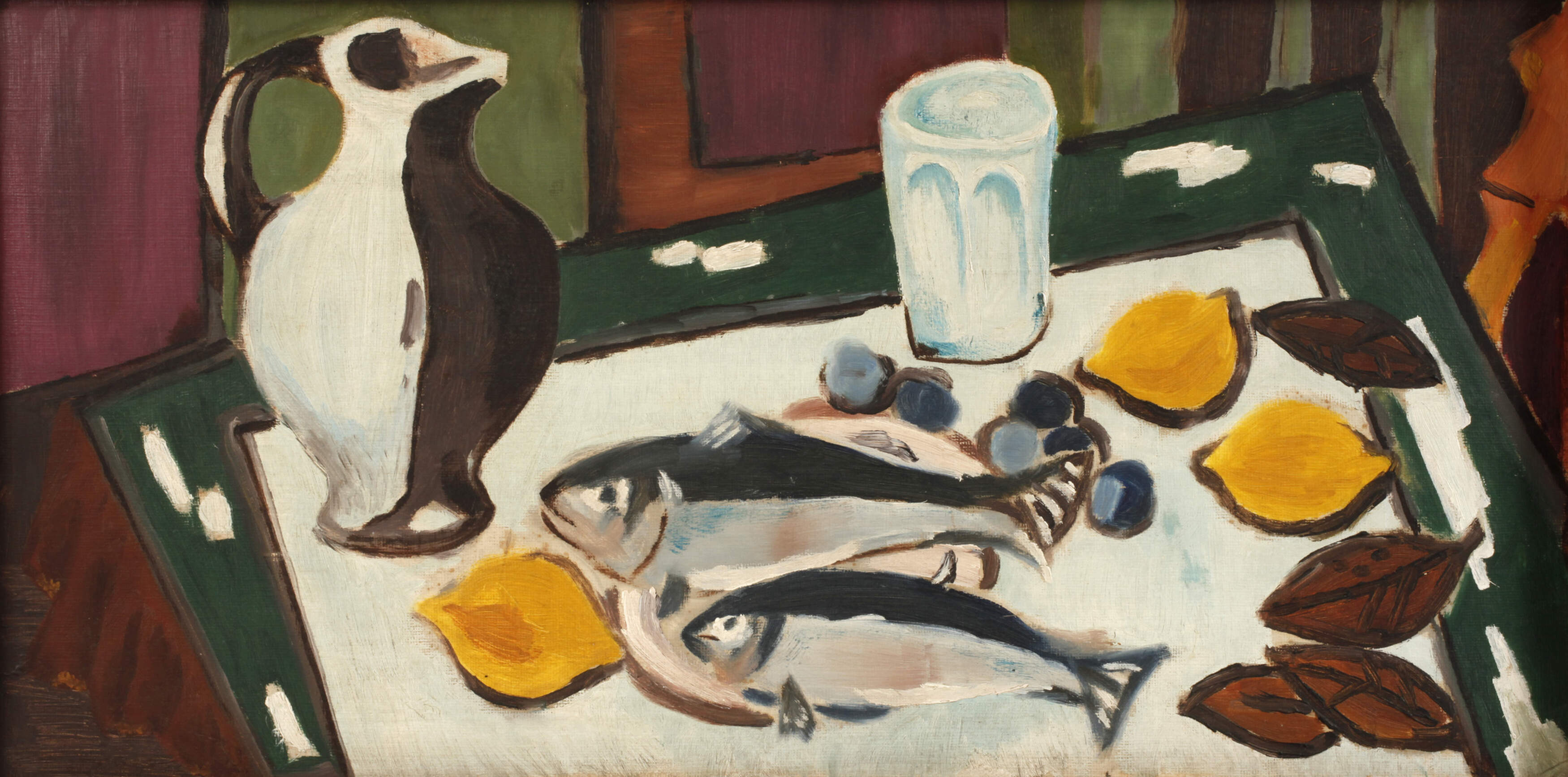 Heinrich Lietz, attr., Fischstillleben