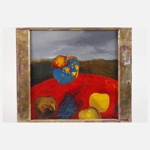 Phantastische Komposition mit Äpfeln