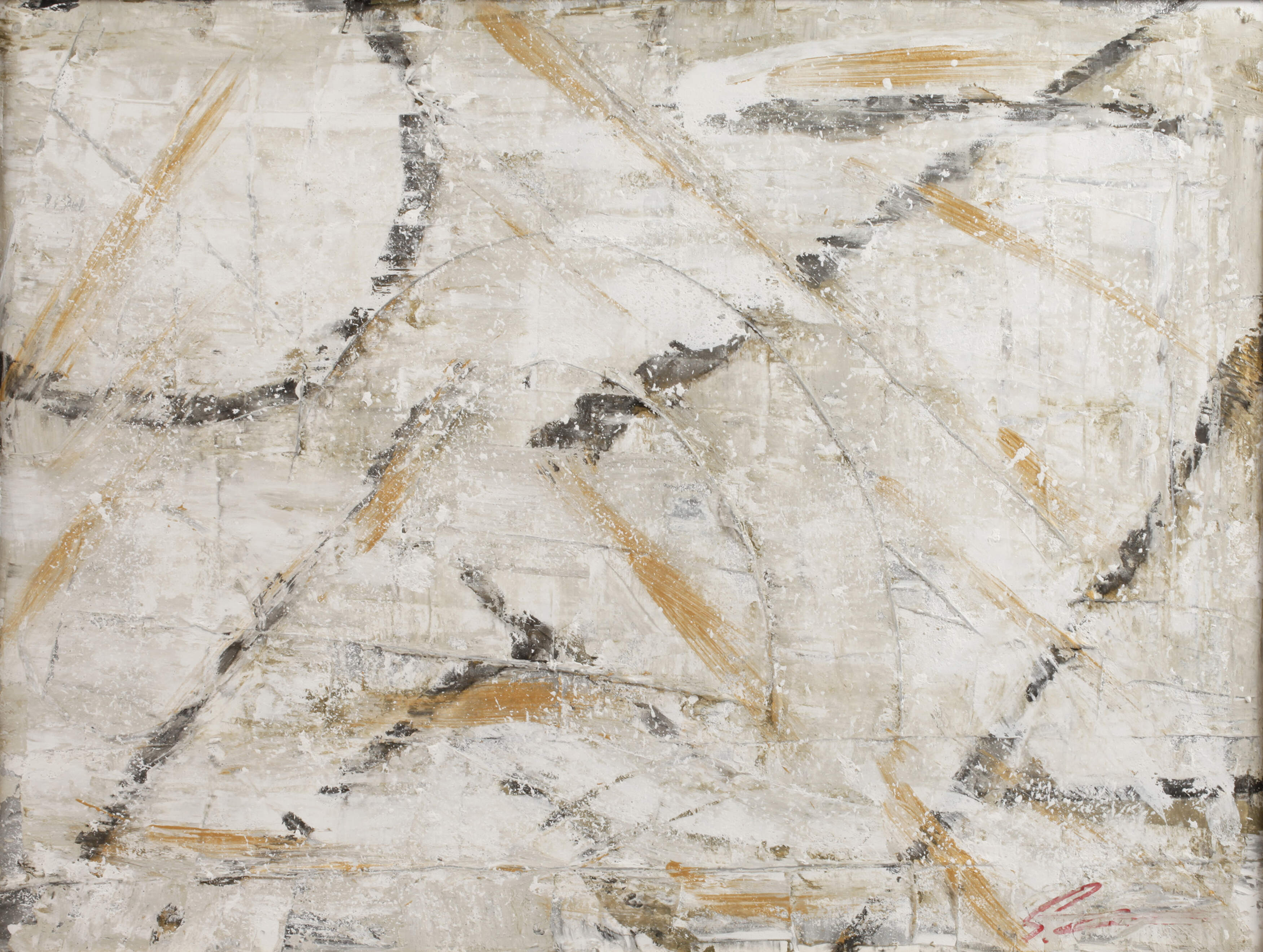 Abstrakte tachistische Komposition