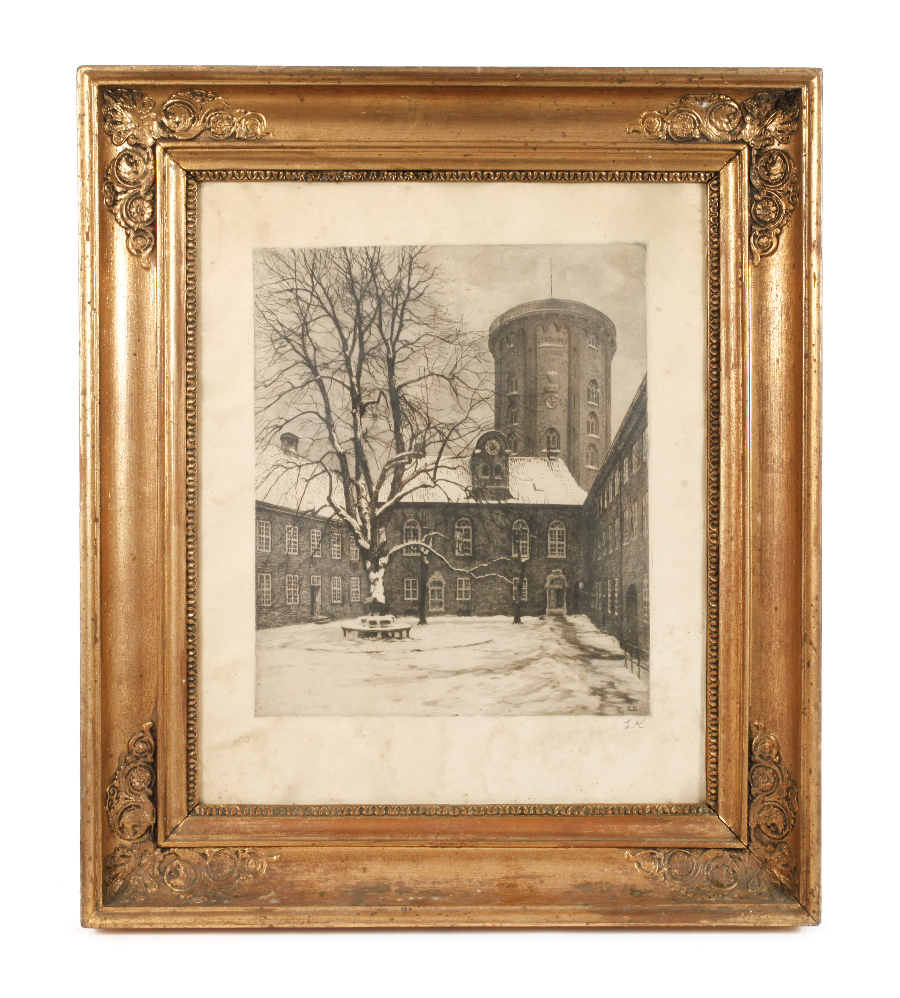 Klassizistischer Rahmen mit Ansicht Kopenhagen