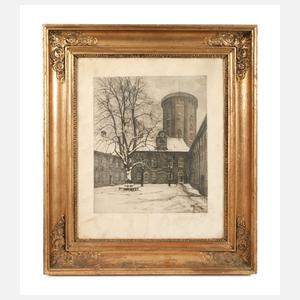 Klassizistischer Rahmen mit Ansicht Kopenhagen