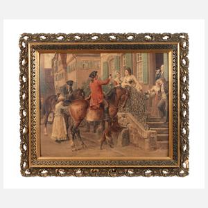 Rahmen Historismus mit galanter Szene