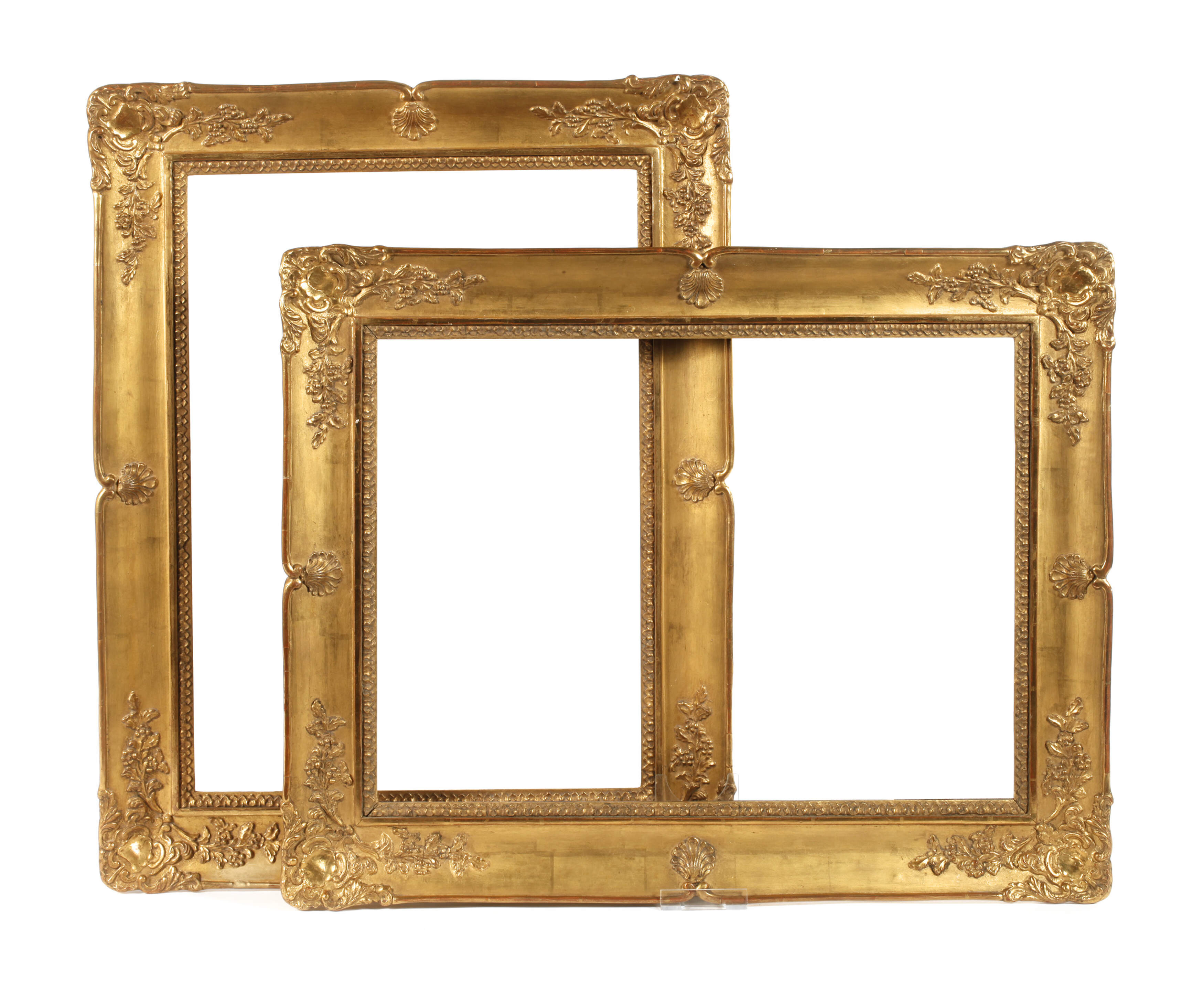 Paar Goldstuckrahmen Historismus