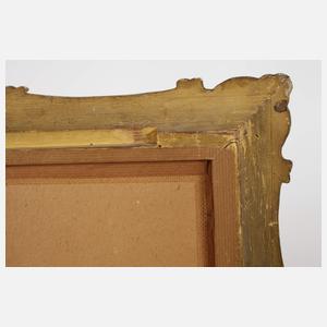 Spätbiedermeier Goldstuckrahmen mit Ballettszene