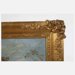 Goldstuckrahmen Historismus mit Landschaft