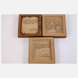 Wilhelm Senewald, Drei Miniaturmalereien