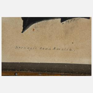 Schattenriss Herzogin Anna Amalia