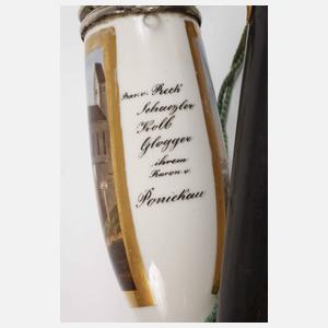 Feine Pfeife mit Ansicht München aus Adelsbesitz