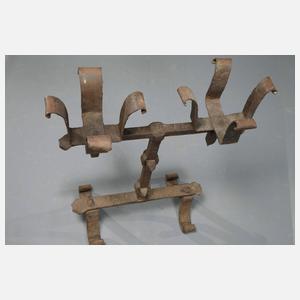 Paar spätgotische Kaminkerzenleuchter