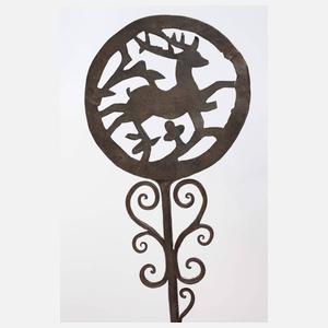 Pfannenknecht mit Jagdmotiv