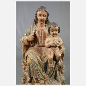 Geschnitzte Heiligenplastik