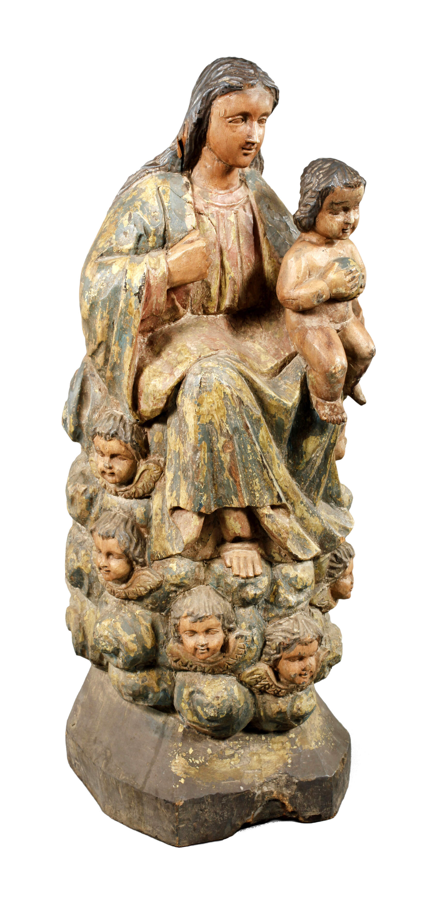 Geschnitzte Heiligenplastik