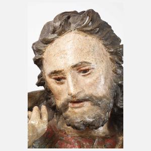 Geschnitzte Heiligenplastik