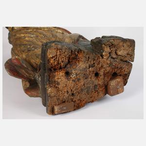 Geschnitzte Heiligenplastik