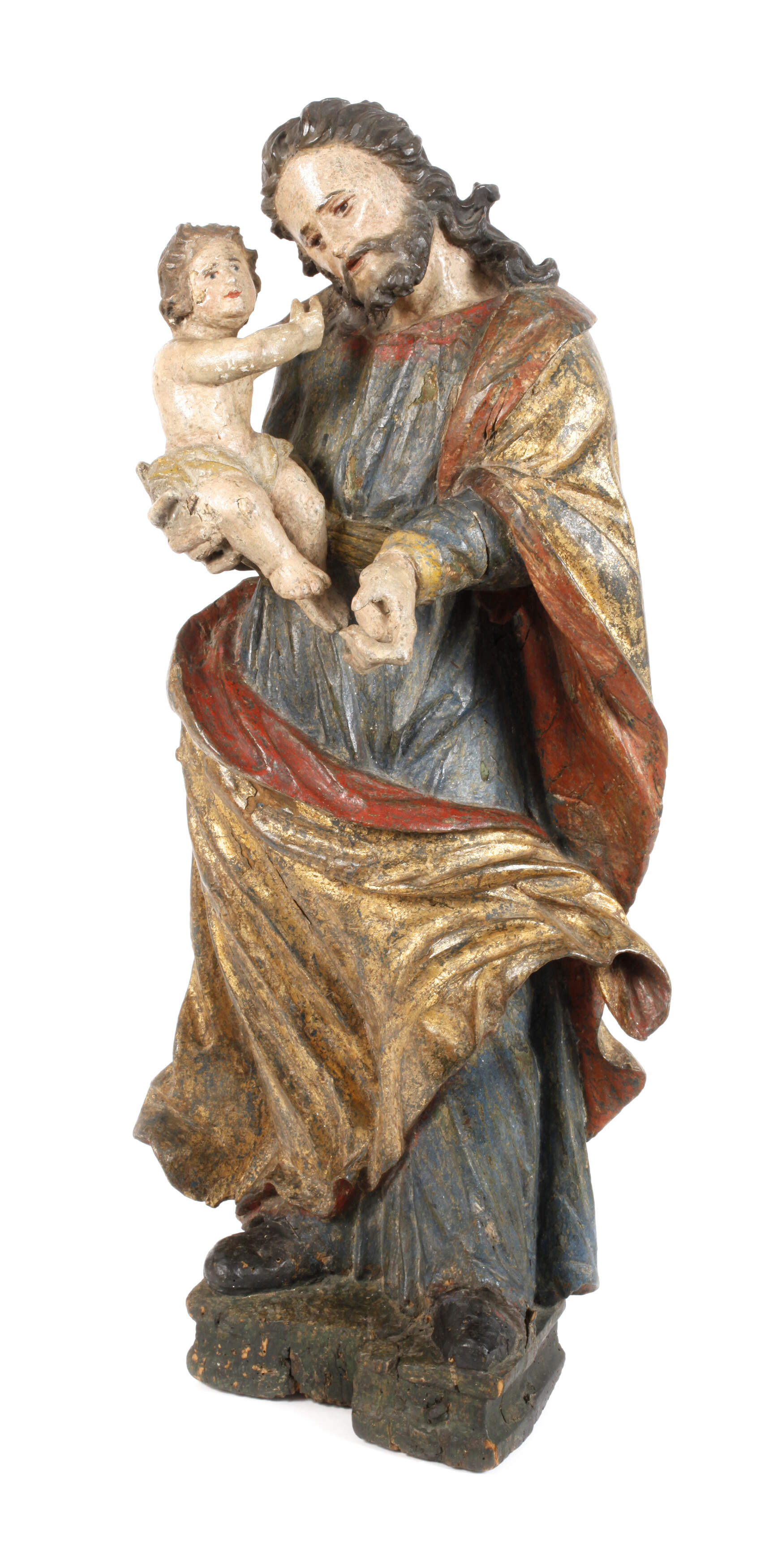 Geschnitzte Heiligenplastik