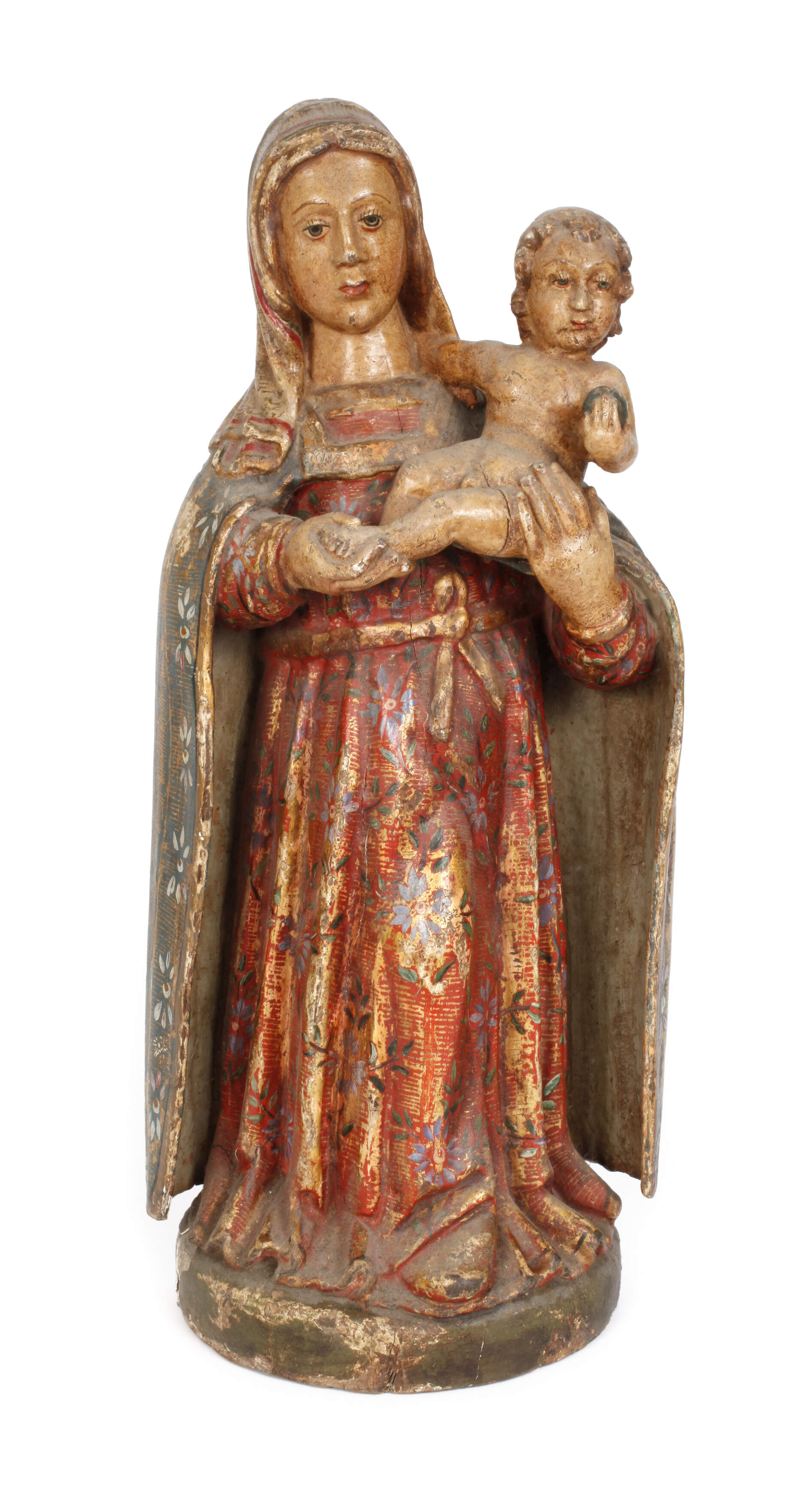 Geschnitzte Marienplastik