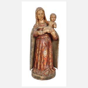 Geschnitzte Marienplastik