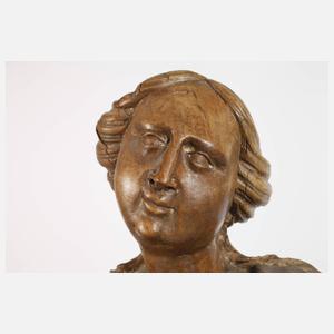 Geschnitzte Heiligenfigur