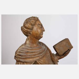 Geschnitzte Heiligenfigur