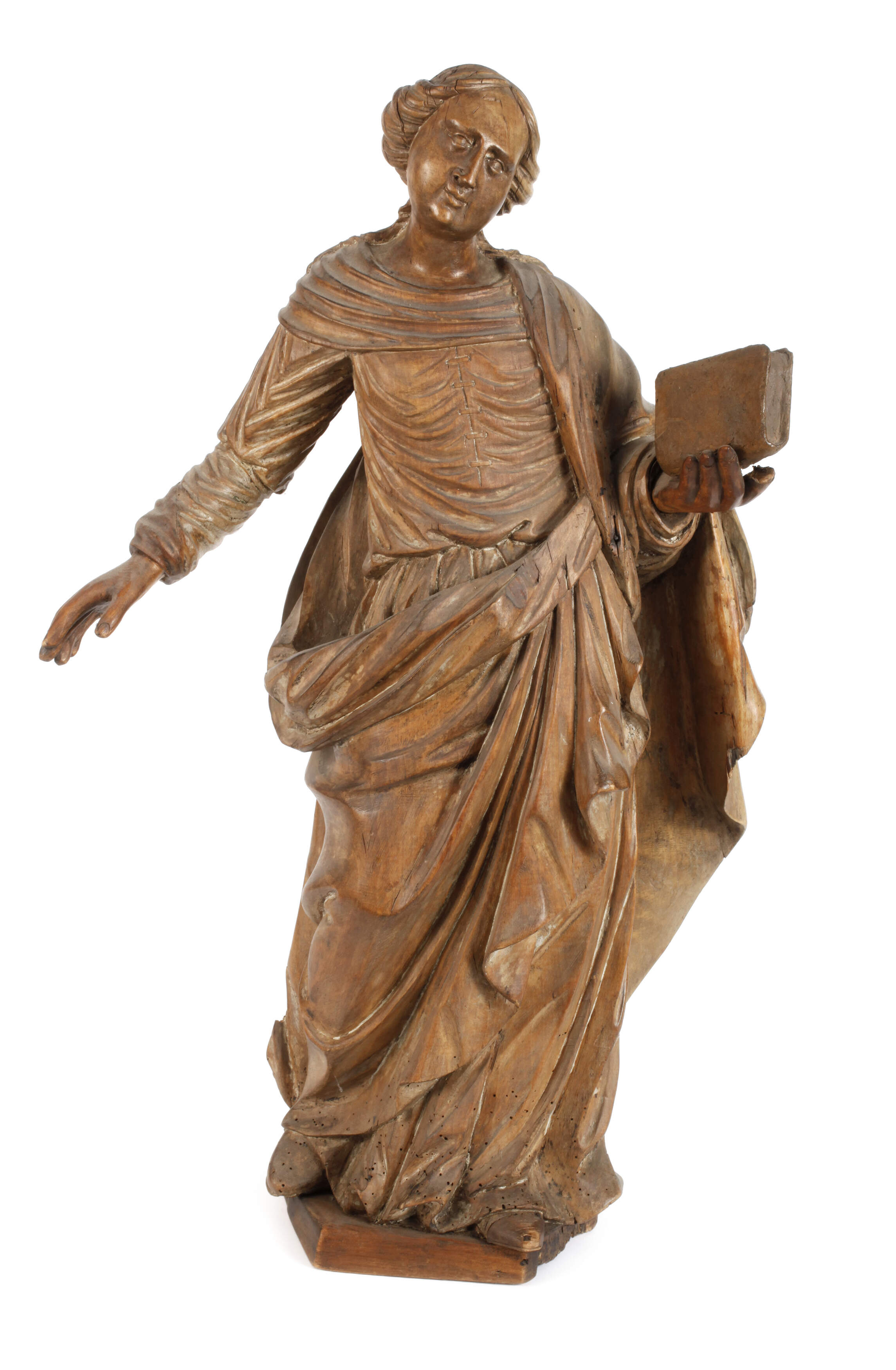 Geschnitzte Heiligenfigur