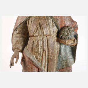 Geschnitzte Heiligenplastik