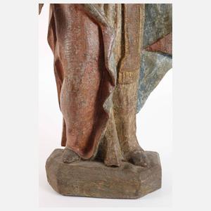 Geschnitzte Heiligenplastik