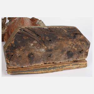 Geschnitzte Heiligenplastik