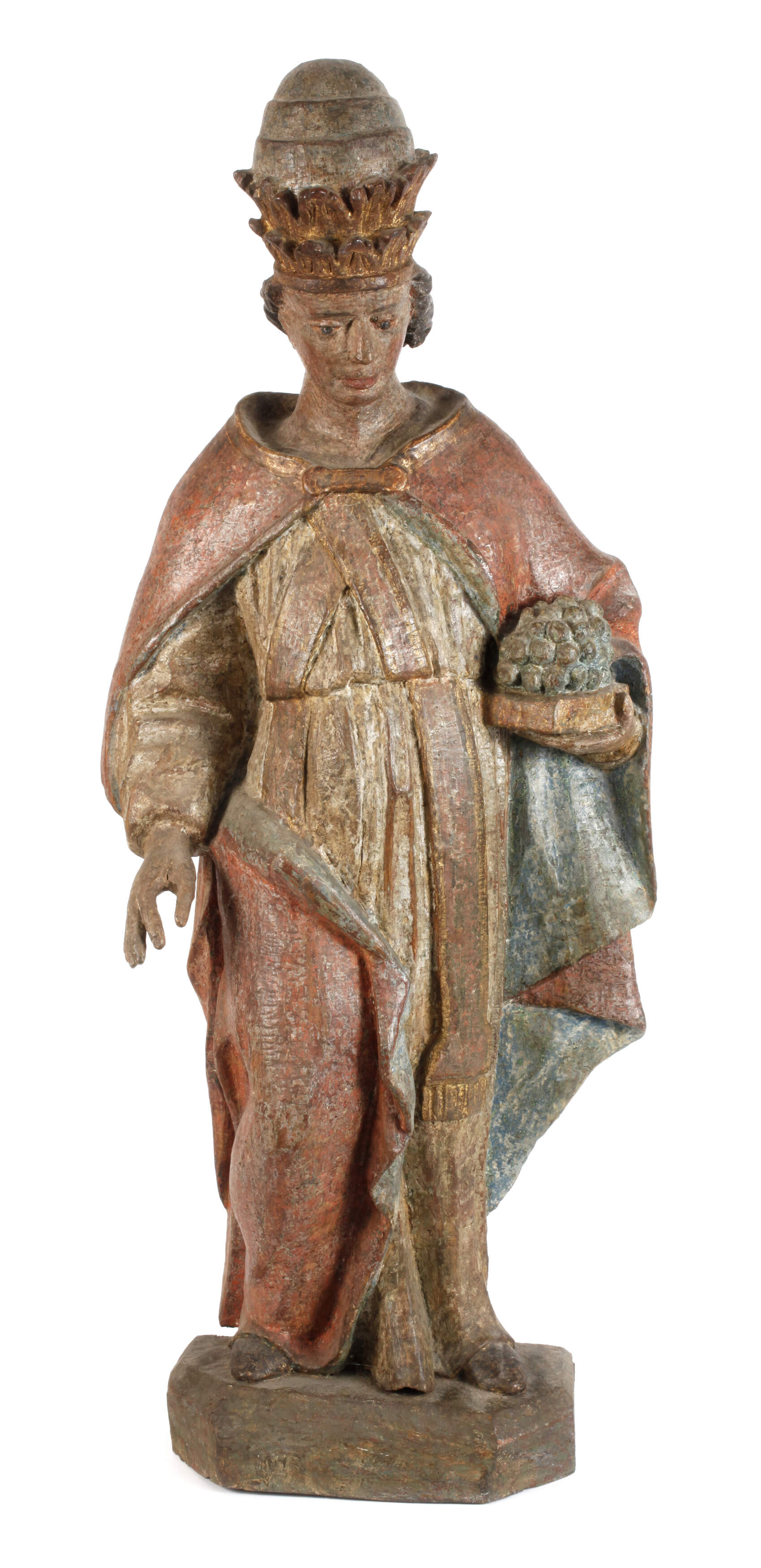 Geschnitzte Heiligenplastik