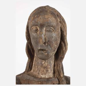 Geschnitzte Heiligenfigur
