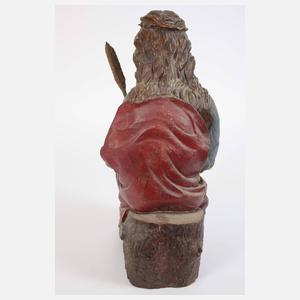 Geschnitzte Heiligenfigur