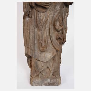 Fragment einer Heiligenfigur