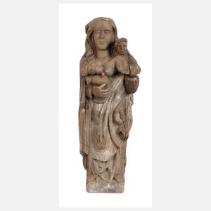 Fragment einer Heiligenfigur