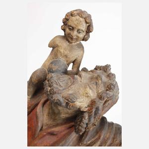 Geschnitzte Heiligenfigur