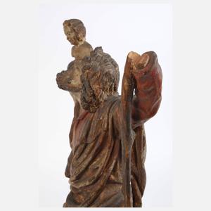 Geschnitzte Heiligenfigur
