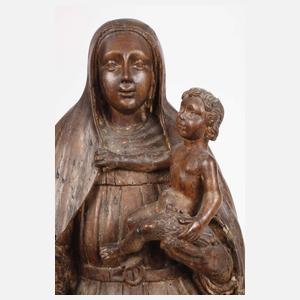 Geschnitzte Marienplastik