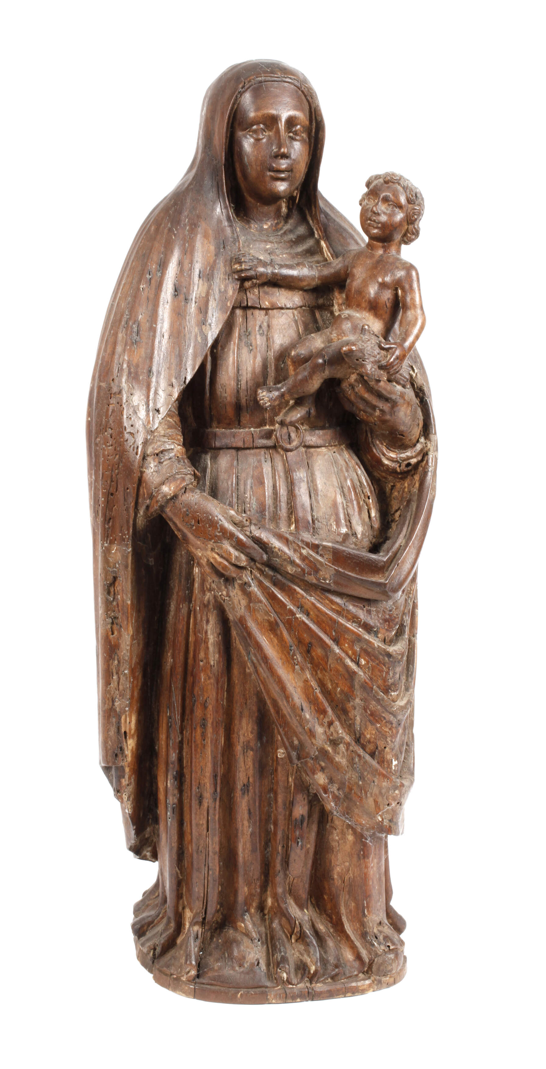 Geschnitzte Marienplastik