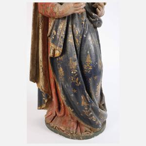 Geschnitzte Madonnenplastik