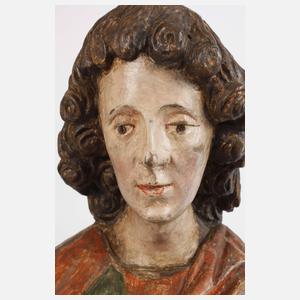 Geschnitzte Heiligenfigur Frührenaissance