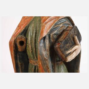 Geschnitzte Heiligenfigur Frührenaissance