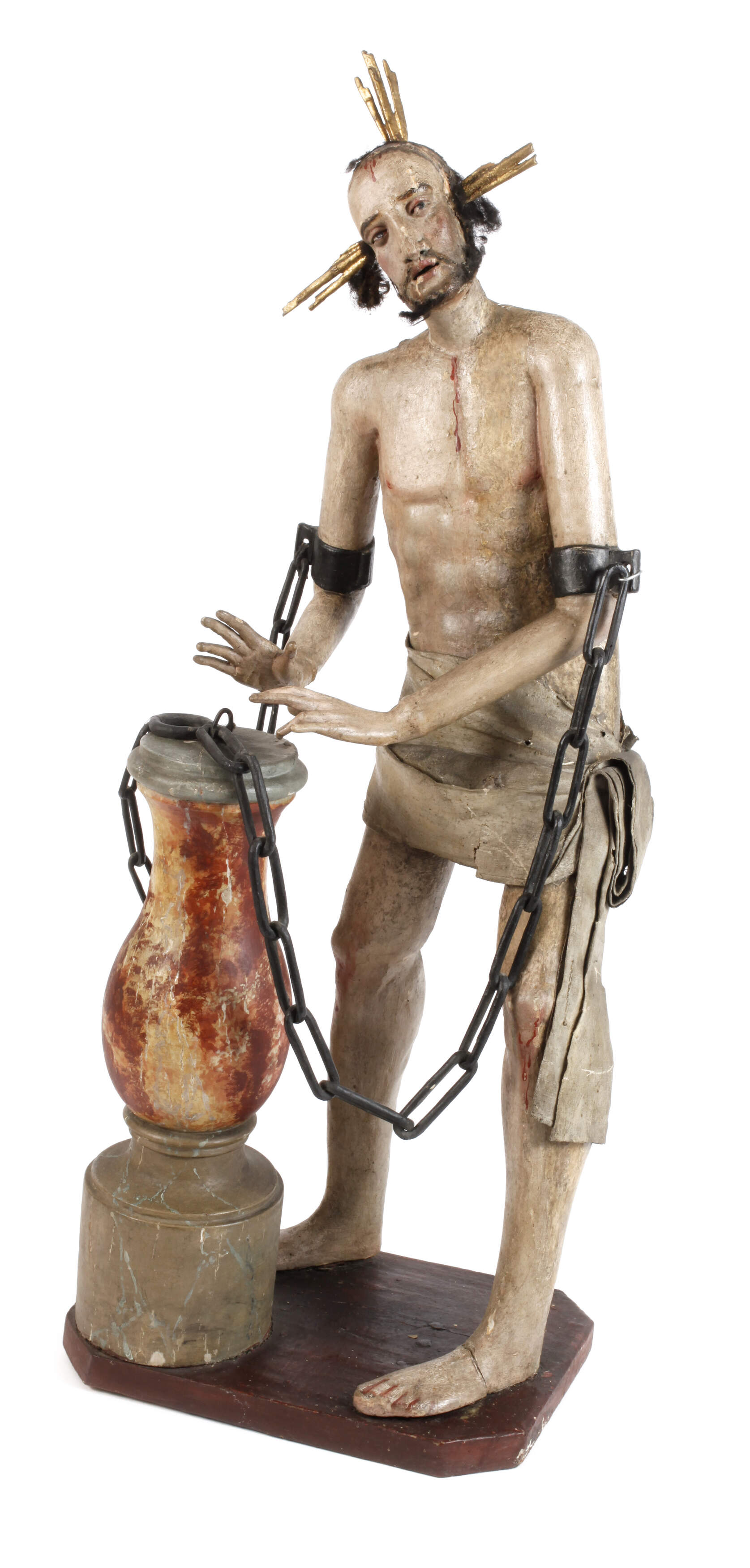 Geschnitzte Heiligenfigur