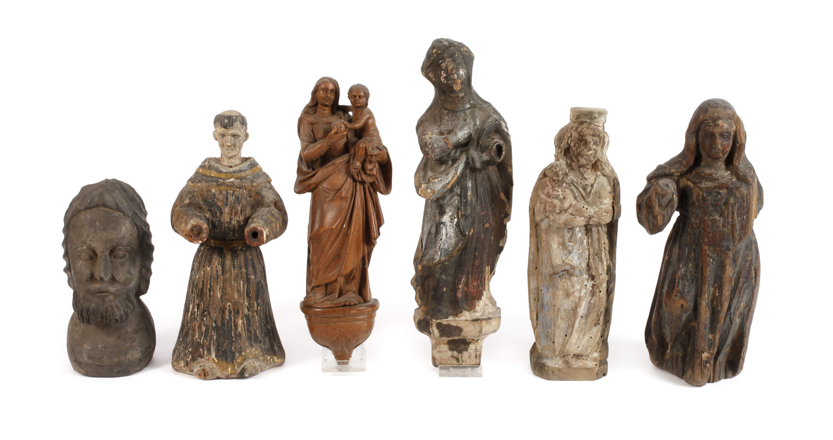 Sechs Heiligenfiguren