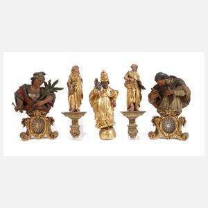 Konvolut sakrale Schnitzereien