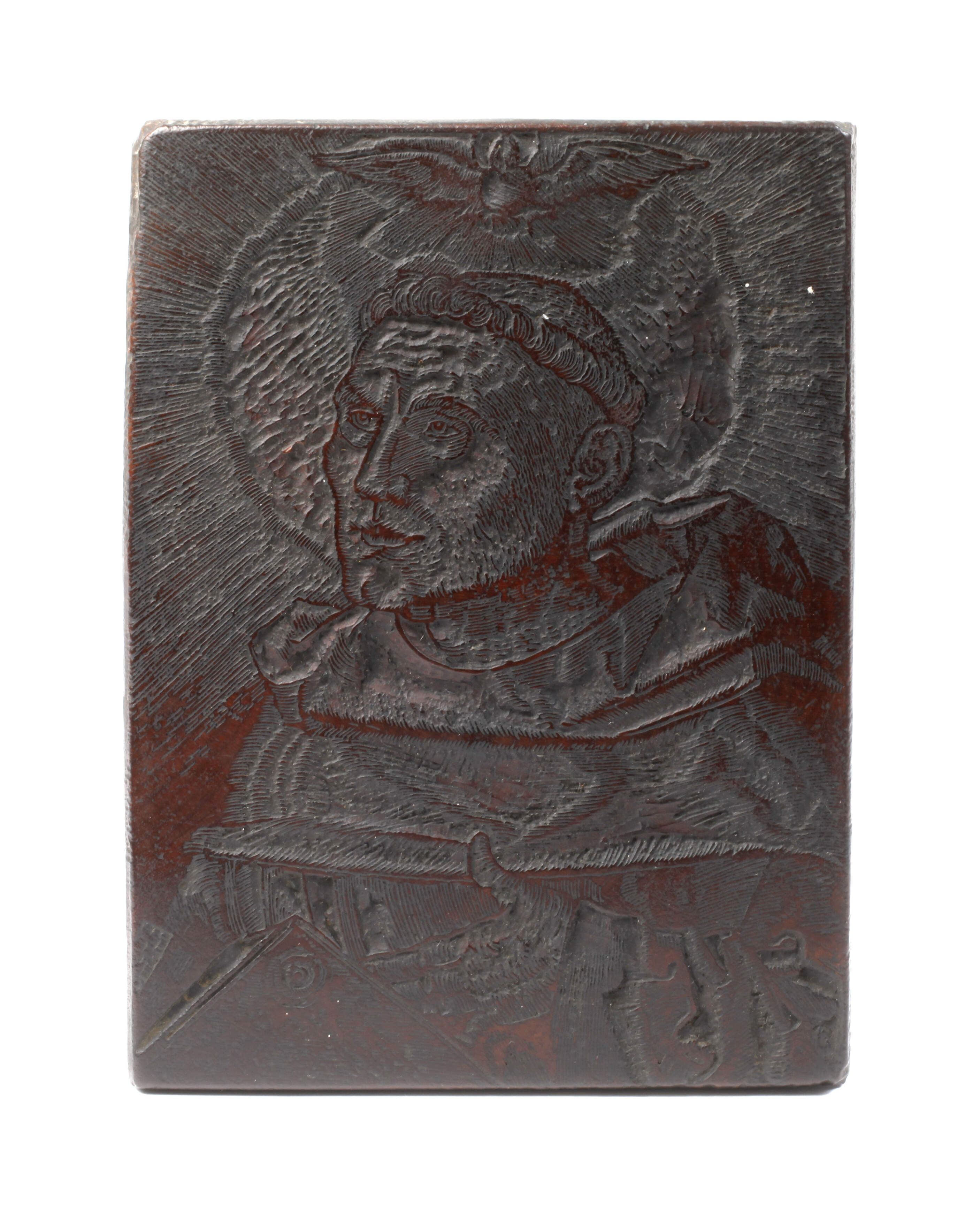 Druckstock des Portraits von Martin Luther