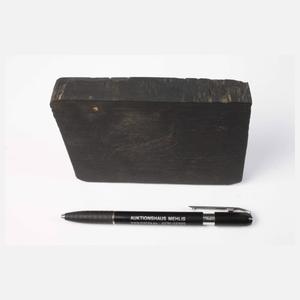 Druckstock von Holbeins „Der Tod und der Abt“