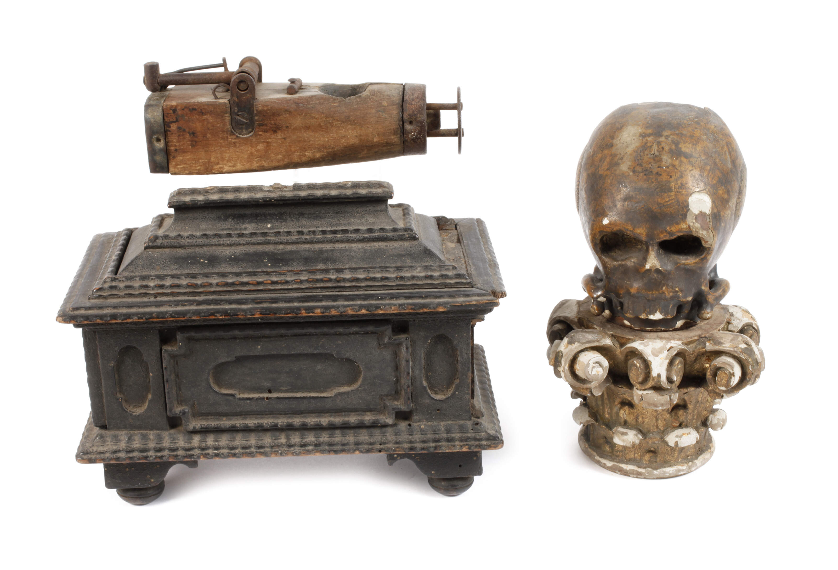 Drei historische Schnitzarbeiten