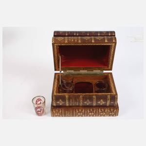 Vier Schatullen in Buchform