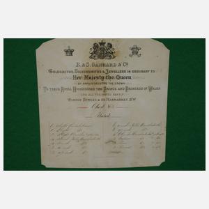 Transportkiste für ein Silberservice