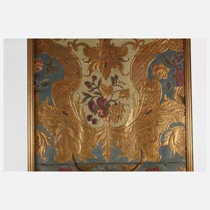 Fragment einer barocken Ledertapete