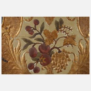 Fragment einer barocken Ledertapete