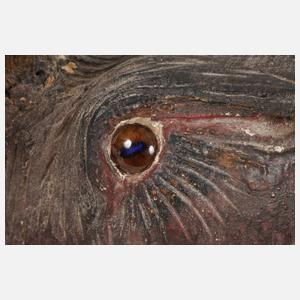 Geschnitzte Jagdtrophäe